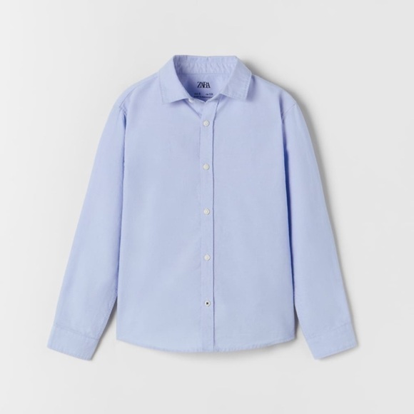 Blue Oxford button down shirt